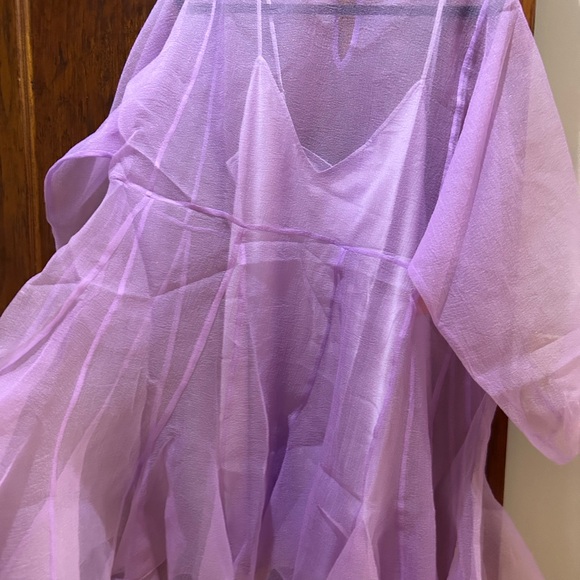 BNWT RHODE Hazel Dress in Lilac Organza and Satin - Picture 7 of 10